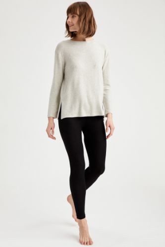 Basic Slim Fit Örme Tayt