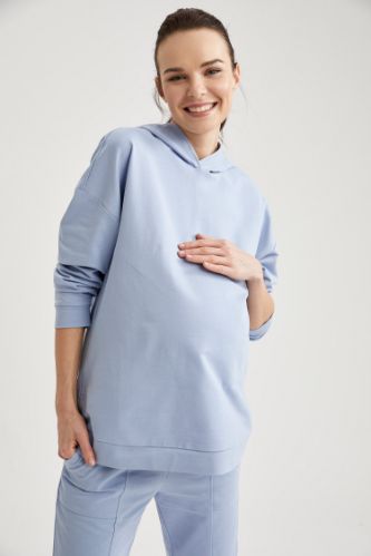Kapüşonlu Hamile Sweatshirt