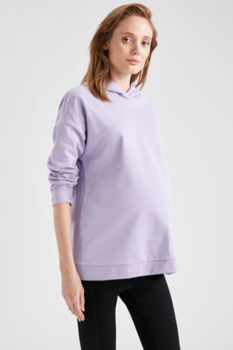 Kapüşonlu Hamile Sweatshirt