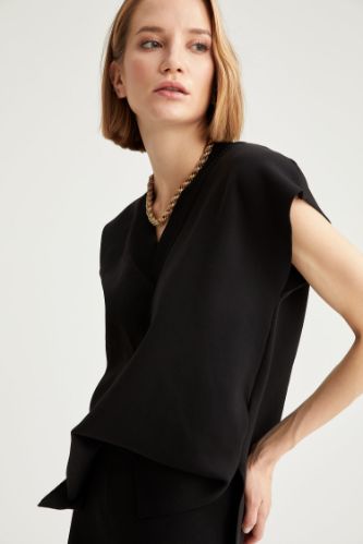 V Yaka Oversize Fit Triko Süveter