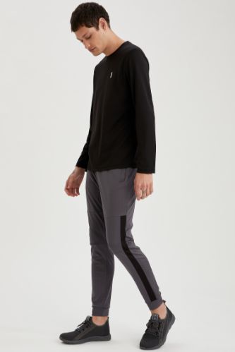 Esnek Dokulu Slim Fit Eşofman Altı