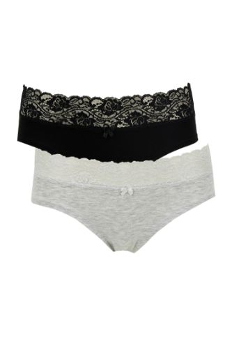 Dantelli 2'li Slip Külot