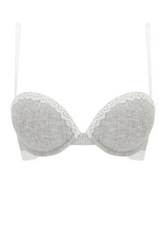 Dantel Detaylı Push Up Straplez Sütyen