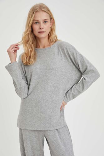 Relax Fit Düşük Omuz Sweatshirt