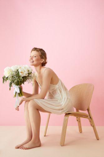 Dantelli Fiyonk Detaylı Bride Babydoll