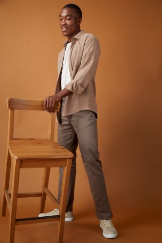 Regular Fit Basic Chino Pantolon