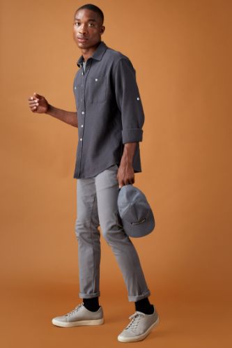 Slim Fit Basic Chino Pantolon