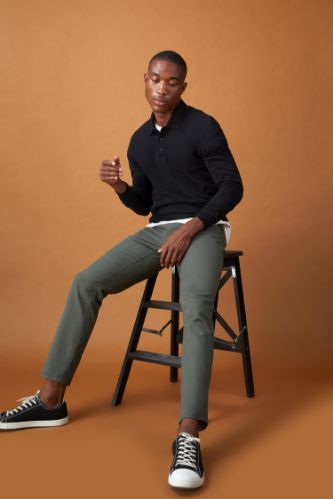 Regular Fit Basic Chino Pantolon