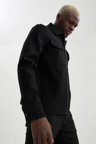 Oversize Fit Polo Yaka Gömlek Ceket