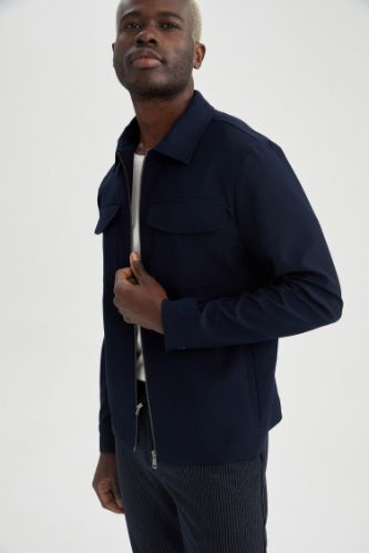 Oversize Fit Polo Yaka Gömlek Ceket