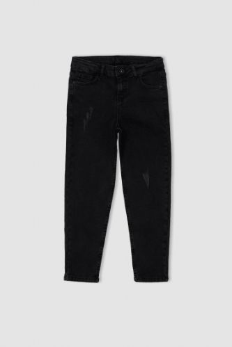 Erkek Çocuk Carrot Fit Yırtık Detaylı jean Pantolon