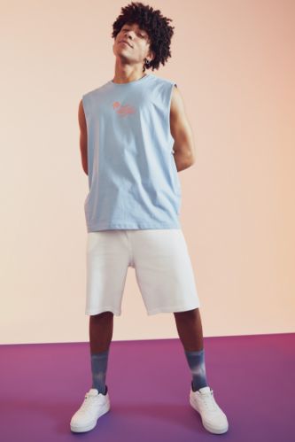 Regular Fit Beli Bağcıklı Basic Şort