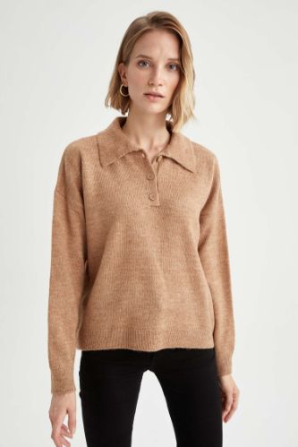 Polo Yaka Relax Fit Triko Kazak