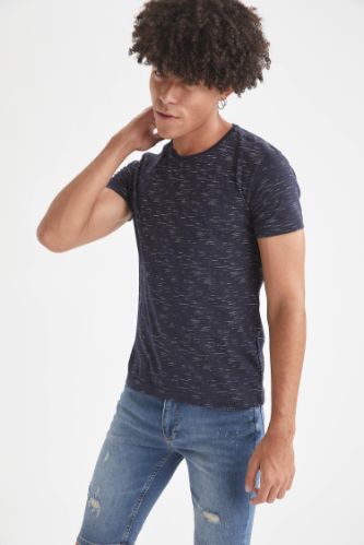 Regular Fit Bisiklet Yaka Kısa Kollu Tişört
