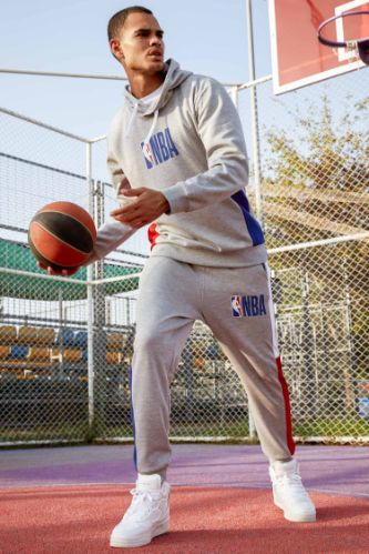 NBA Lisanslı Slim Fit Baskılı Jogger Eşofman Altı