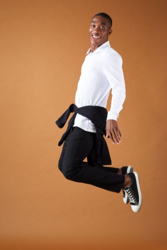 Slim Fit Polo Yaka Basic Uzun Kollu Tişört