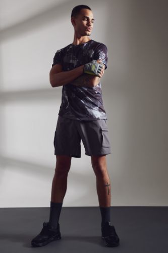 Slim Fit Sporcu Şort