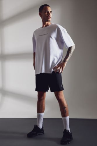 Slim Fit Beli Bağcıklı Spor Şort