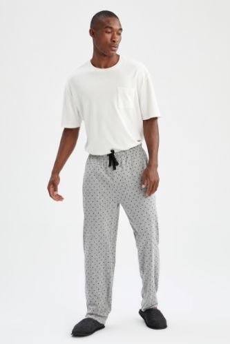 Regular Fit Desenli Pijama Altı