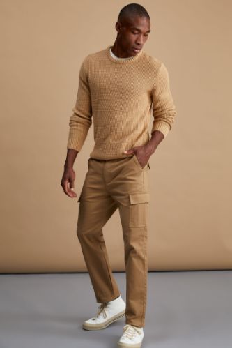 Kargo Fit Basic Chino Pantolon