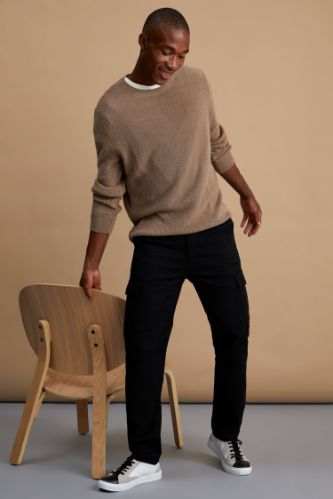 Kargo Fit Basic Chino Pantolon