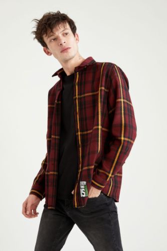 Regular Fit Ekose Desenli Oduncu Gömlek