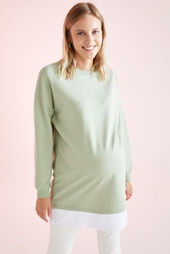 Tişört Detaylı Relax Fit Sweat Tunik