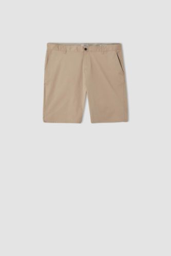 Büyük Beden Regular Fit Basic Bermuda Şort