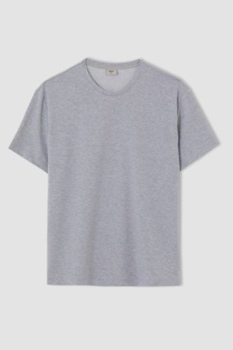 Regular Fit Bisiklet Yaka Basic Kısa Kollu Tişört