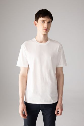 New Regular Fit Crew Neck Basic Cotton T Shirt