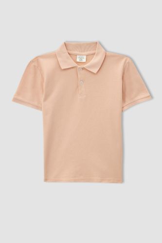Erkek Çocuk Basic Polo Yaka Kısa Kollu Tişört