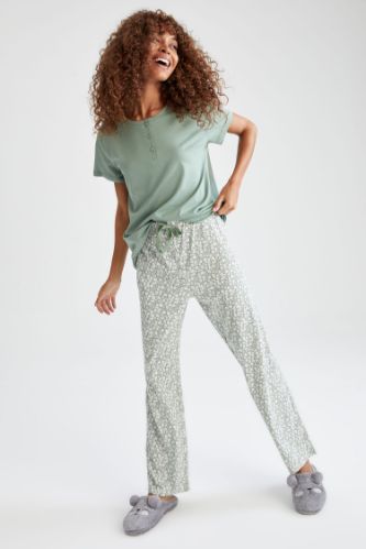 Relax Fit Kısa Kollu Pijama Takımı