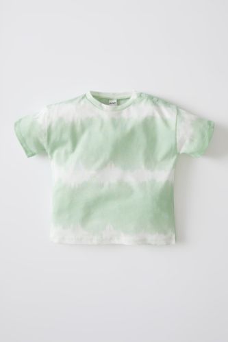 Unisex Batik Desenli Kısa Kollu Tişört