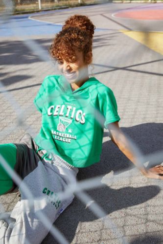 NBA Boston Celtics Lisanslı Beli Bağcıklı Cepli Jogger Eşofman Altı