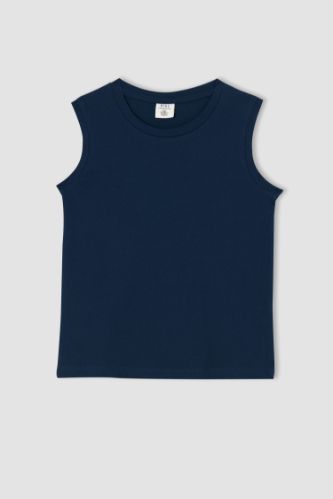 Erkek Çocuk Regular Fit Bisiklet Yaka Atlet