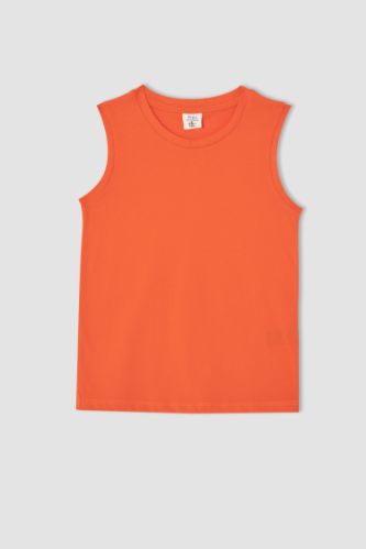 Erkek Çocuk Regular Fit Bisiklet Yaka Atlet