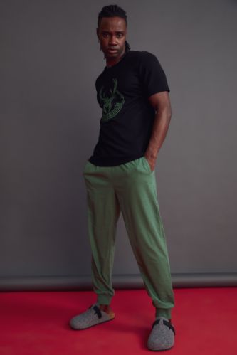 NBA Milwaukee Bucks Lisanslı Regular Fit Pijama Takımı