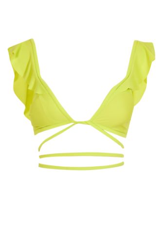 Bağlama Detaylı Triangle Bikini Üstü