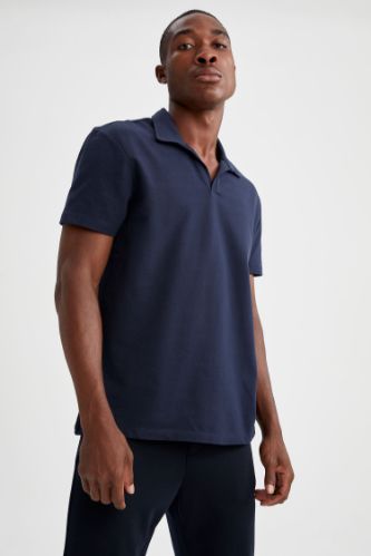 Modern Fit Polo Yaka Basic Kısa Kollu Tişört
