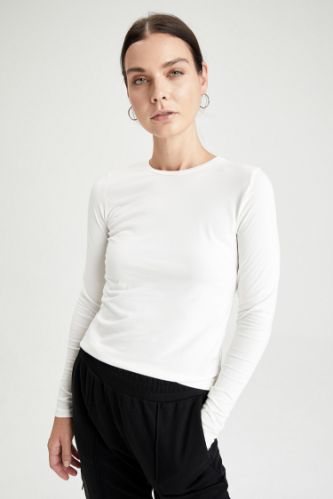 Regular Fit Basic Uzun Kollu Tunik Tişört