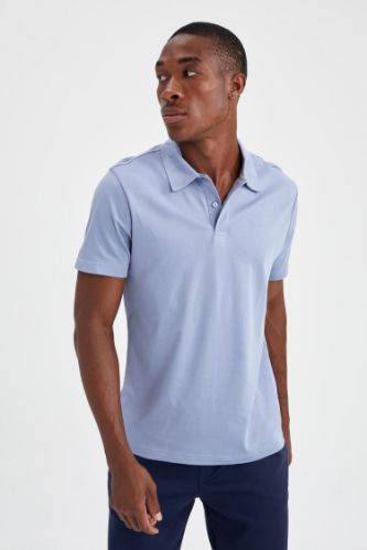 Regular Fit Polo Yaka Basic Kısa Kollu Tişört
