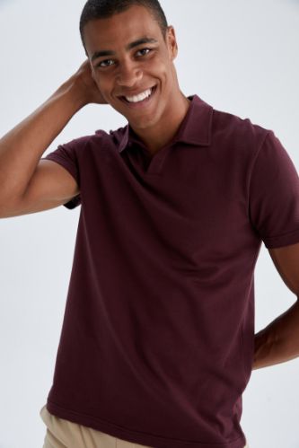 Modern Fit Polo Yaka Basic Kısa Kollu Tişört