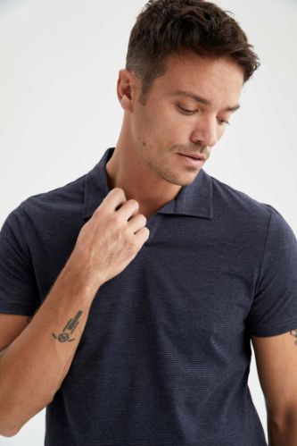 Modern Fit Polo Yaka Basic Kısa Kollu Tişört