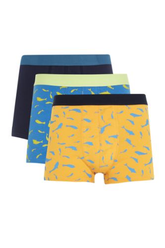 Defacto Fit Regular Fit Desenli 3'lü Boxer
