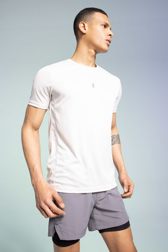 Спортивная футболка приталенного кроя с принтом, DeFactoFit