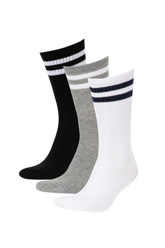 Men's Defacto Fit 3 Pack Cotton Long Socks
