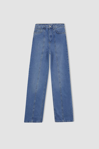 90's Wide Leg Yüksel Bel Geniş Paça Uzun Jean Pantolon