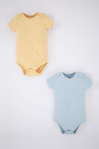 Baby Boy Corduroy Camisole 2-Piece Short Sleeve Snap Fastener Body