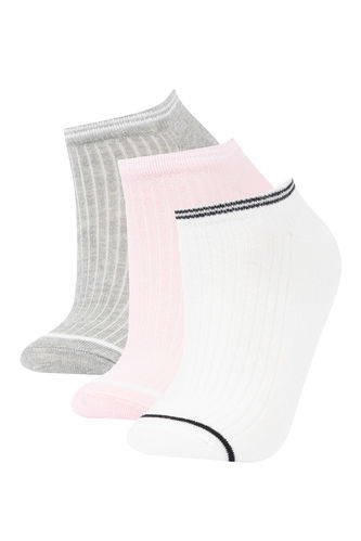 Women Defacto Fit 3 Pack Cotton Booties Socks