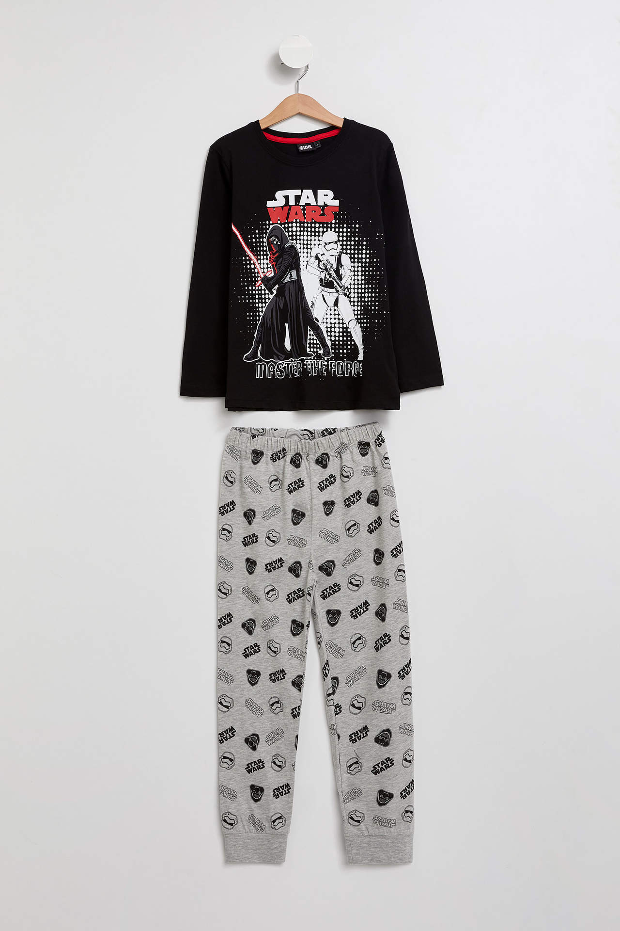 DeFacto Erkek Çocuk Star Wars Lisanslı Pijama Takımı Siyah male